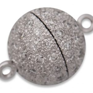 Magnetic Necklace Ball Clasp - Pearl & Clasp