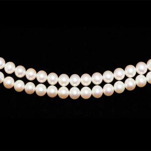 5mm Freshwater Double Pearl Necklace - AA Quality