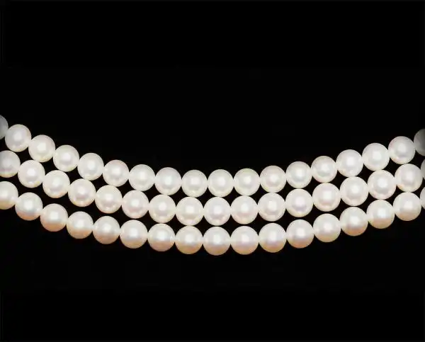Freshwater Triple Strand 5mm Pearls - AAA Quality
