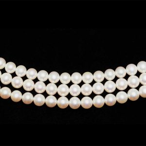 Triple Strand 6mm Freshwater Pearls - A Quality