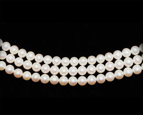 Freshwater Triple Strand 7mm Pearls - AAA Quality