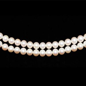 8mm Freshwater Double Strand Necklace -AAA Quality