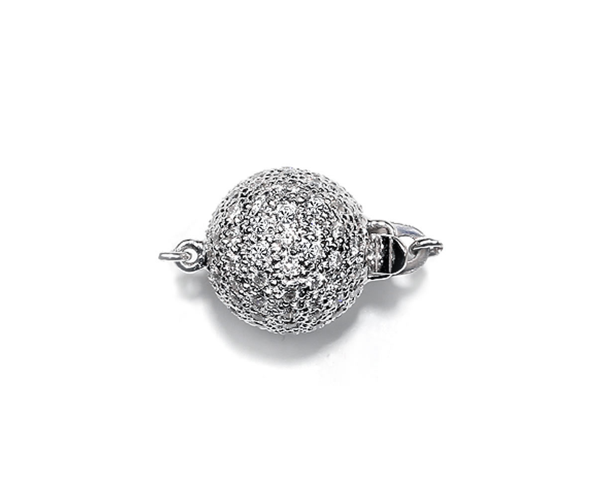 9mm Diamond Ball Clasp for Necklace 2 9mm Diamond Ball Clasp for Necklace