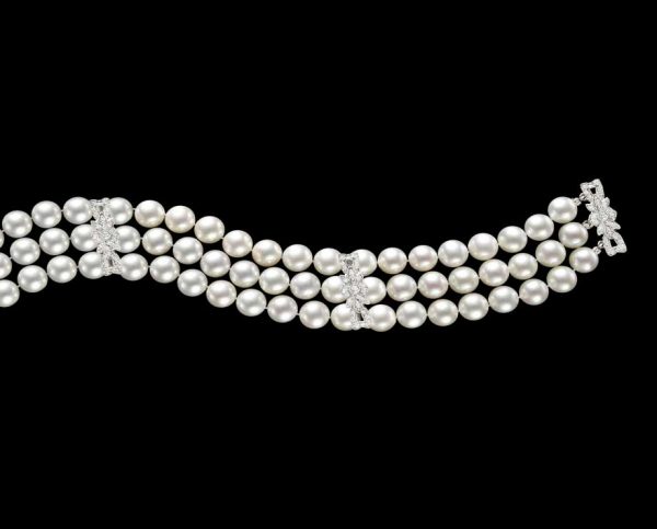 Ashley Diamond Pearl Bracelet