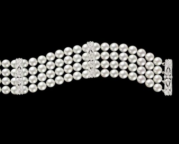 Diamond Pearl Bracelet