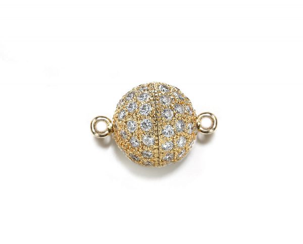 8mm Diamond Ball Clasp for Pearl Bracelet