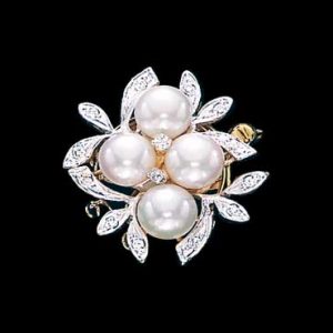Flower Cluster Diamond Necklace Clasp