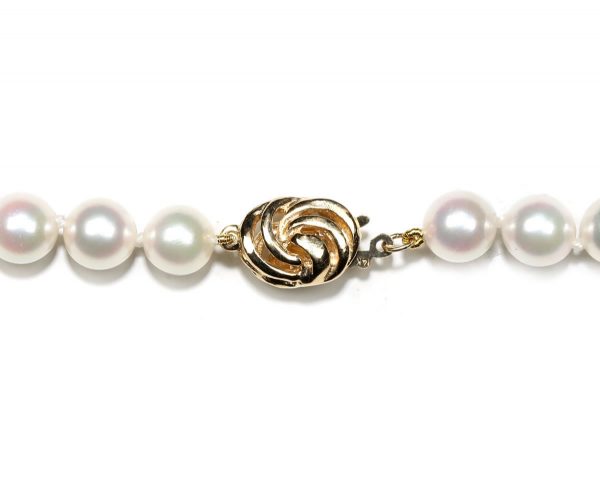 Golden Wire Pearl Necklace Clasp