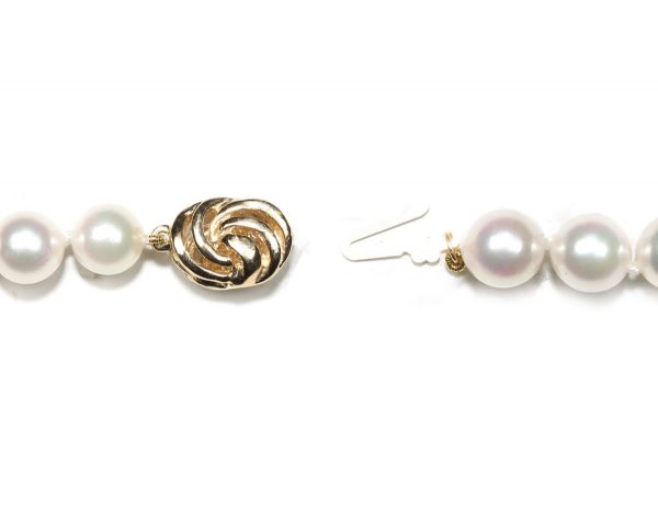 Golden Wire Pearl Necklace Clasp