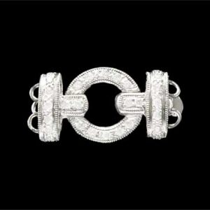 Round Buckle Clasp for Pearl Bracelet