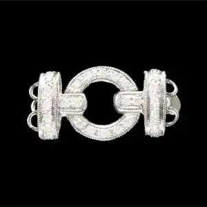 Round Buckle Clasp for Pearl Bracelet