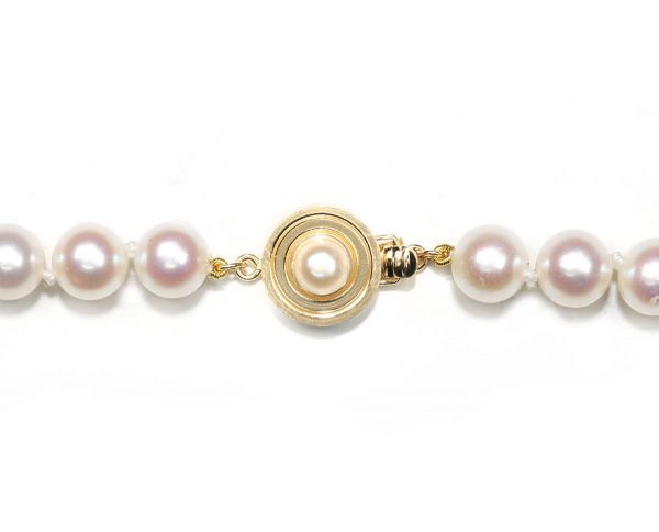 Single Bulls Eye Clasp for Pearl Necklace