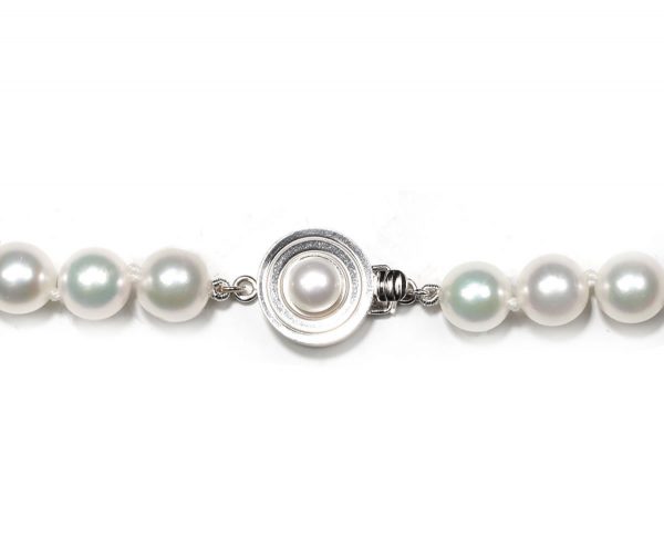 Single Bulls Eye Clasp for Pearl Necklace