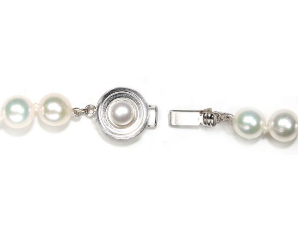 Single Bulls Eye Clasp for Pearl Necklace