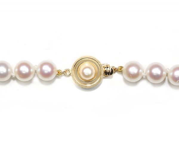 Single Bulls Eye Clasp for Pearl Bracelet