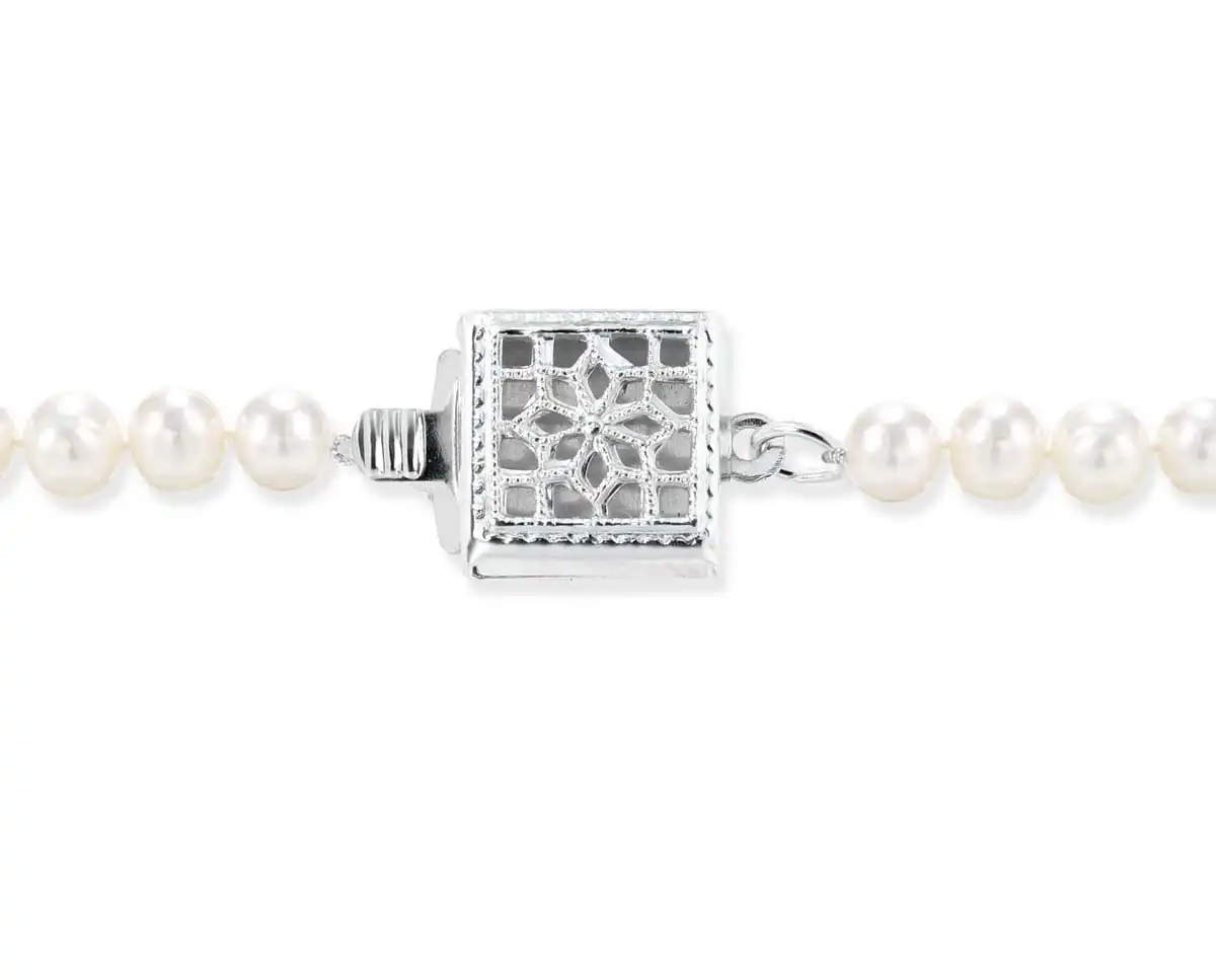 Single Strand Silver Box Bracelet Clasp 3 Single Strand Silver Box Bracelet Clasp