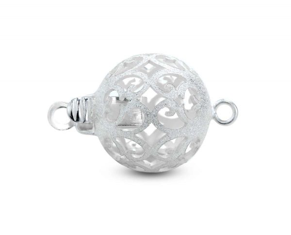 Small Floating Bracelet Silver Ball Clasp