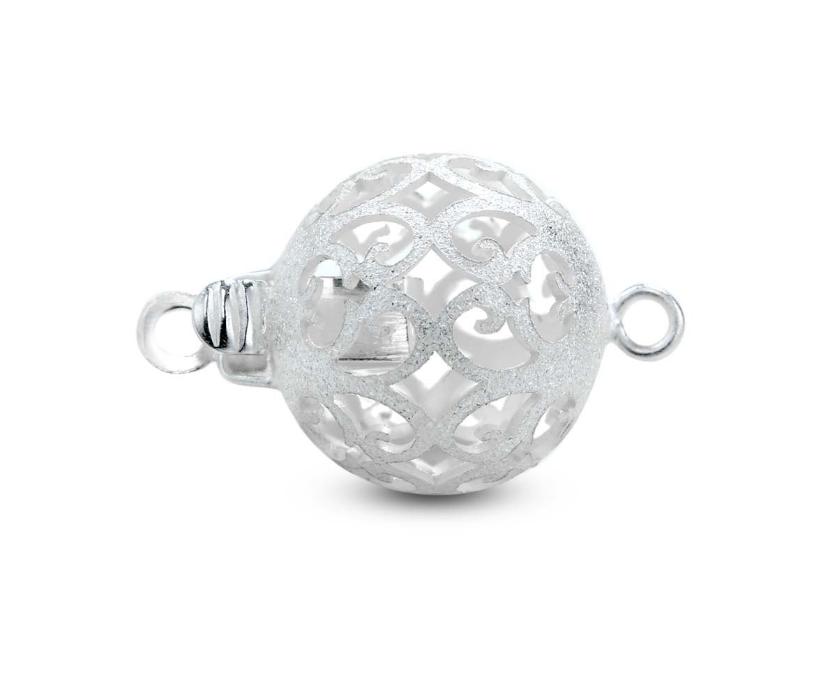 Details about   Chunky Sterling Silver Orb Bracelet with Large Lobster Clasp