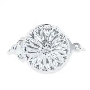 Sterling Silver Flower Clasp for Pearl Jewelry
