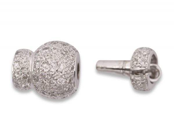 Bracelet Small Diamond Rondel Ball Clasp