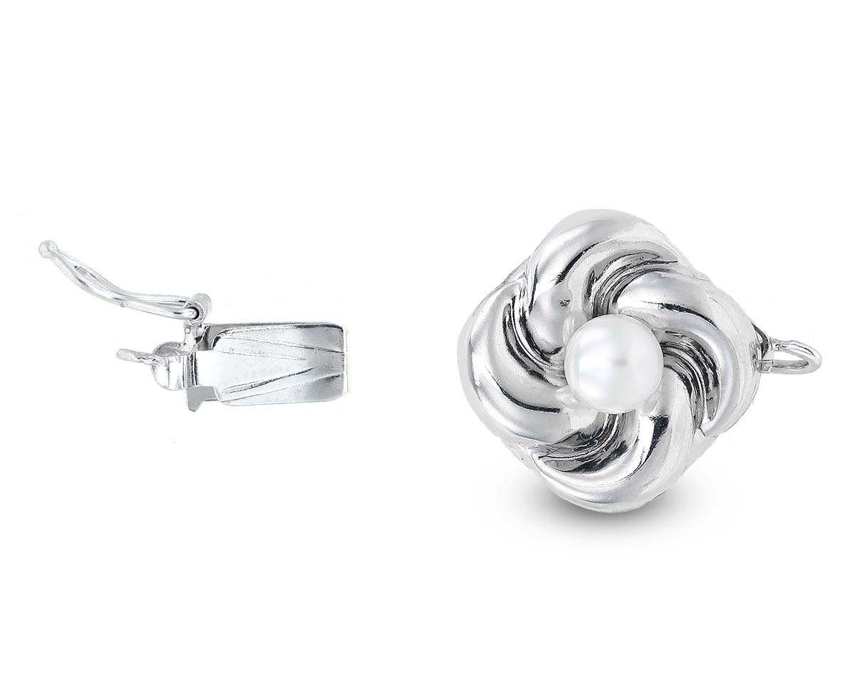 Budding Pearl Flower Clasp for Pearl Necklace 5 Budding Pearl Flower Clasp for Pearl Necklace
