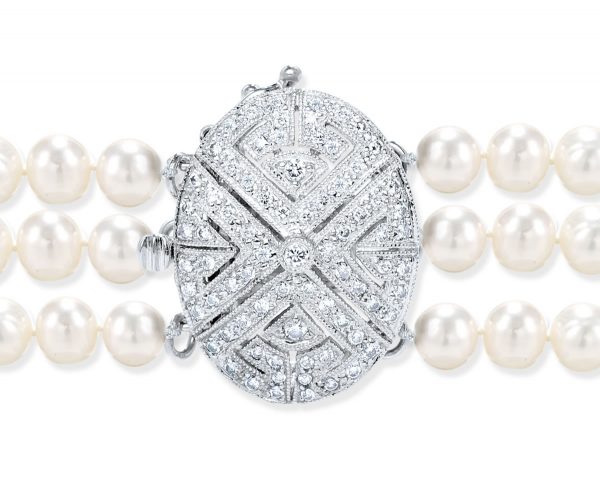 Diamond Oval Bracelet Clasp