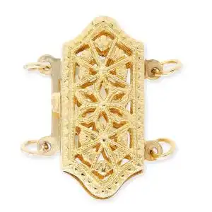 Filigree Clasp for Double Strand Pearl Bracelet