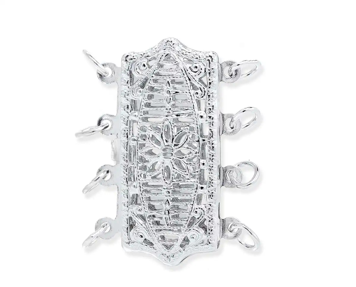 Filigree Clasp for Multiple Strand Bracelet