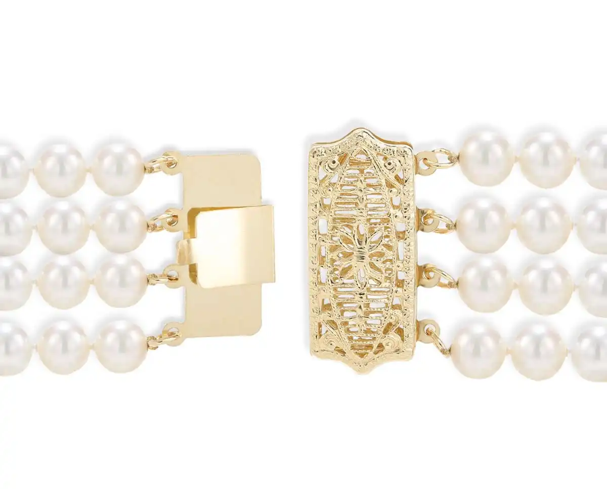 Filigree Clasp for Multiple Strand Bracelet