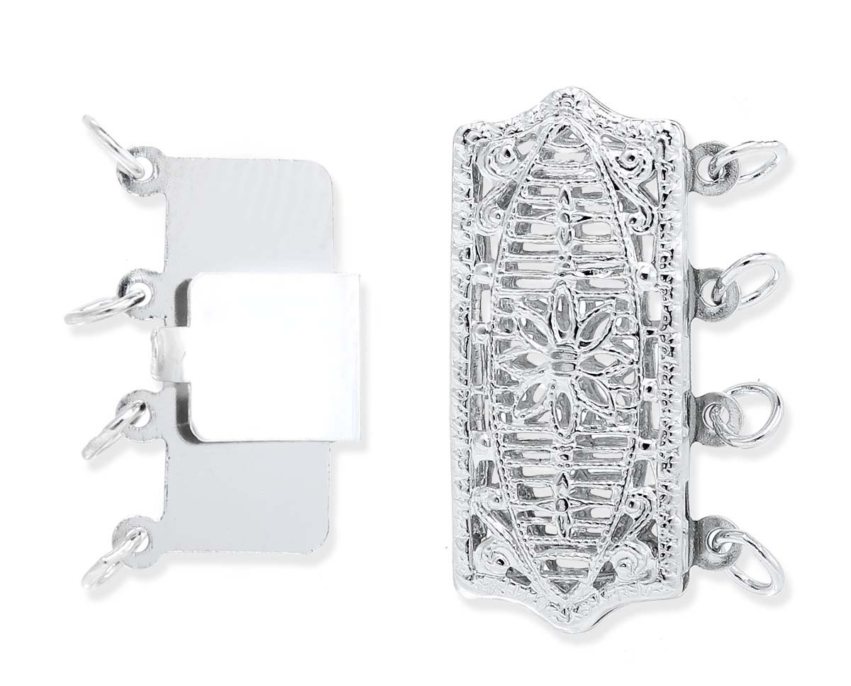 Filigree Clasp for Multiple Strand Necklace