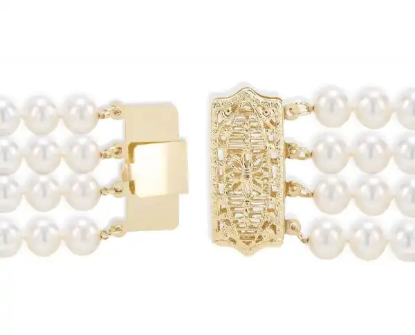 Filigree Clasp for Multiple Strand Necklace