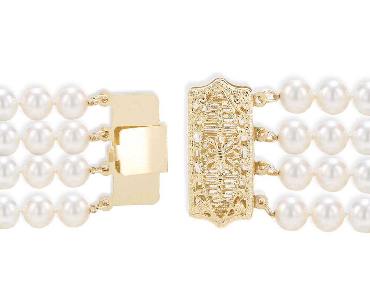 Filigree Clasp for Multiple Strand Necklace