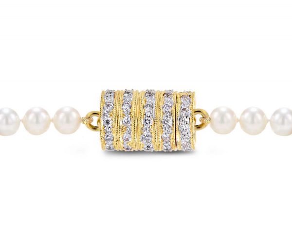 Five Rondels Clasp for Pearl Bracelet