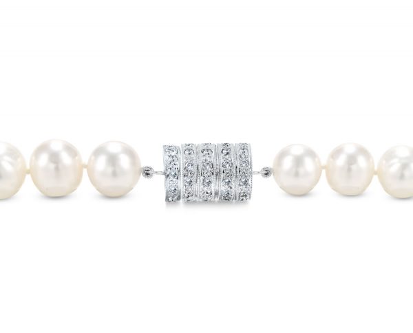 Five Rondels Pearl Necklace Clasp