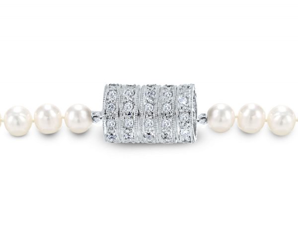 Five Rondels Pearl Necklace Clasp