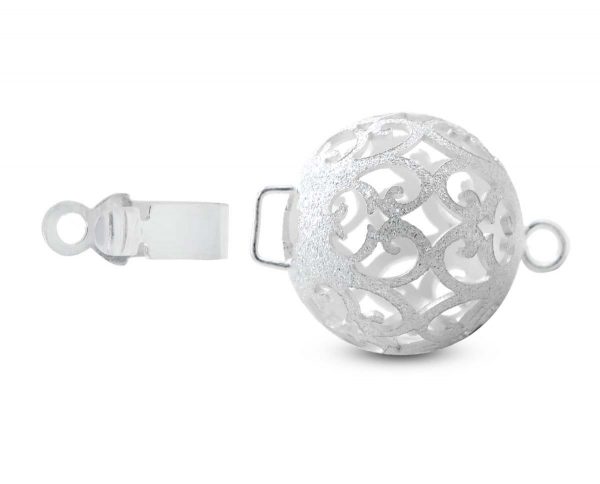 Floating Silver Ball Clasp