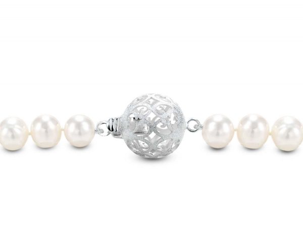 Floating Silver Ball Clasp