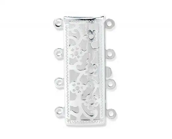Flower 4 Strand Pearl Clasp