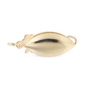 Gold Fishhook Clasp for Pearl Necklace