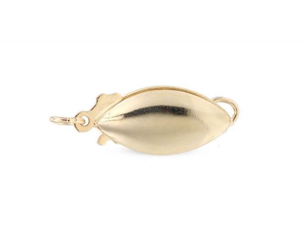Gold Fishhook Clasp for Pearl Necklace