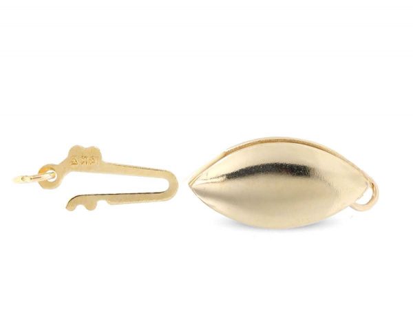 Gold Fishhook Clasp for Pearl Necklace