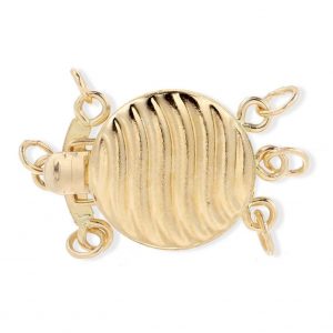 Golden Shell Clasp for Triple Strand Necklace