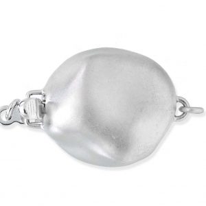 Large Baroque Silver Pearl Bracelet Clasp
