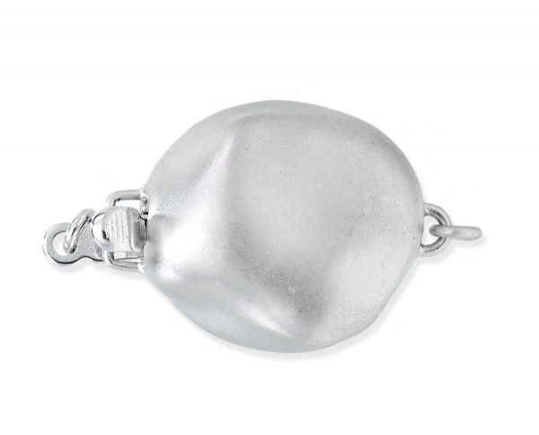 Large Baroque Silver Pearl Bracelet Clasp