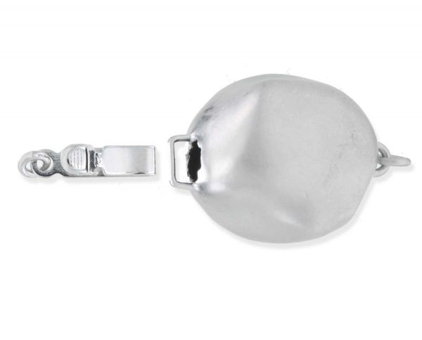 Large Baroque Silver Pearl Clasp
