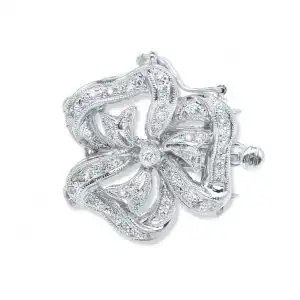 Large Flower Diamond Bracelet Clasp