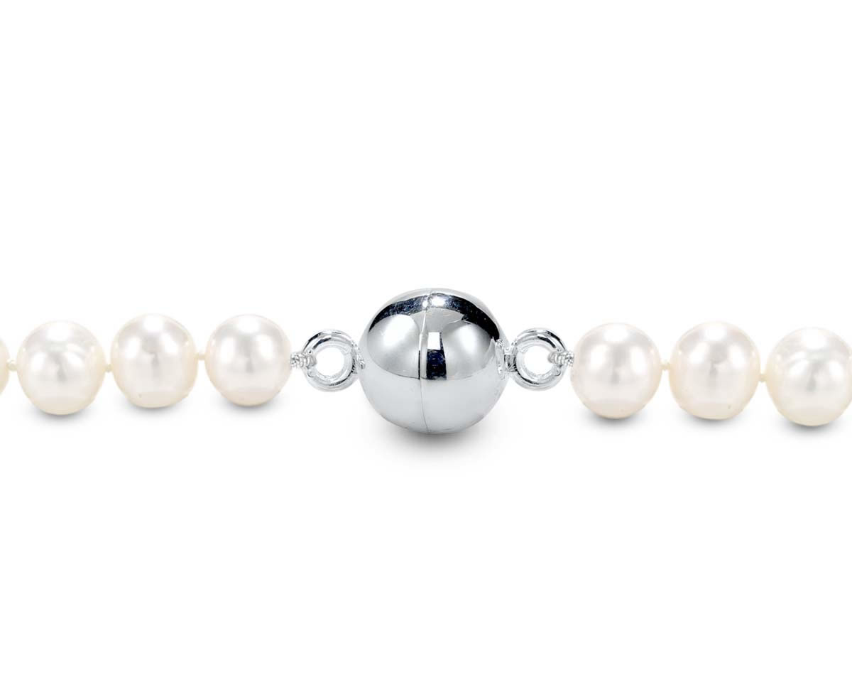 Magnetic Necklace Clasp - Pearl & Clasp