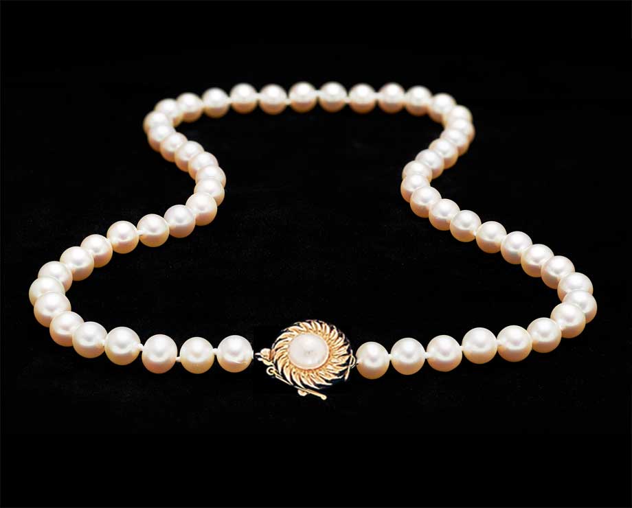 Glossy South Sea Baroque Pearls with Precious Clasp – Gem Set Love
