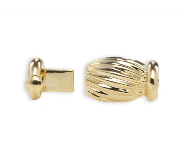 Golden Barrel Clasp for Pearl Bracelet