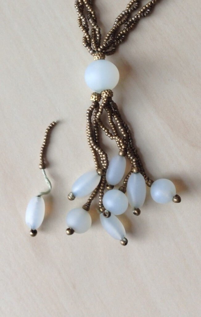Broken bead necklace